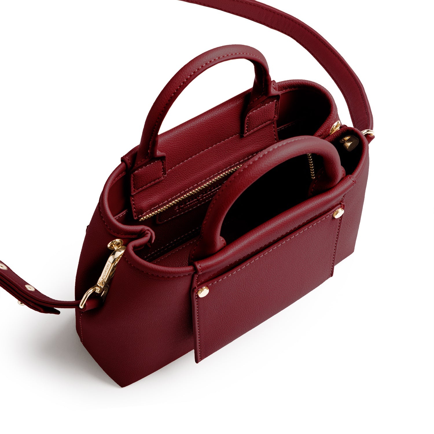 Picola Top Handle Bag - Maroon