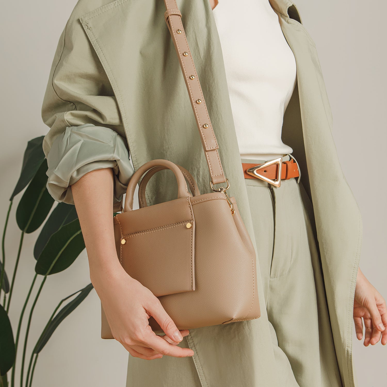 Picola Top Handle Bag - Light Mocha
