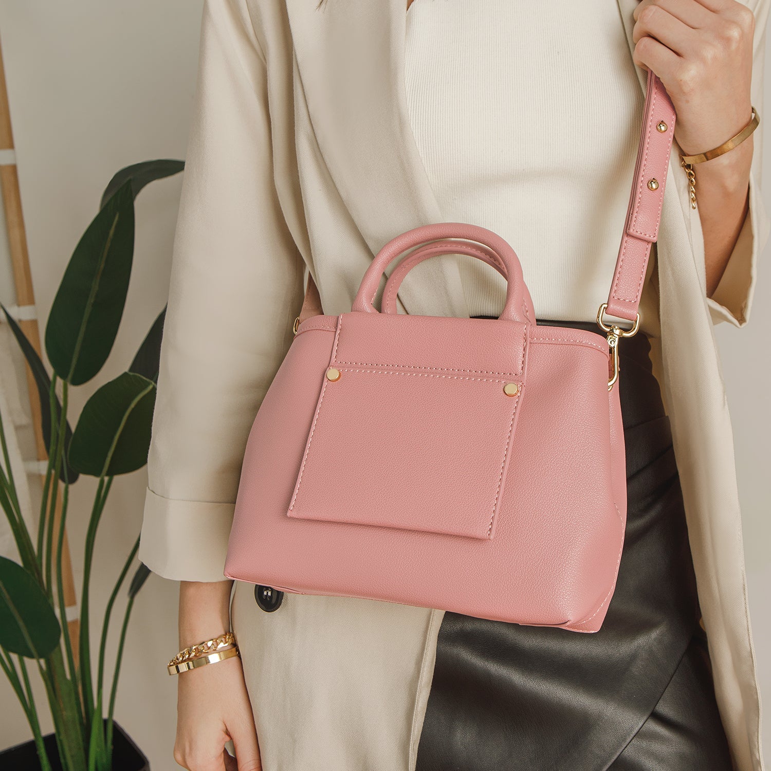 Picola Top Handle Bag - Pink
