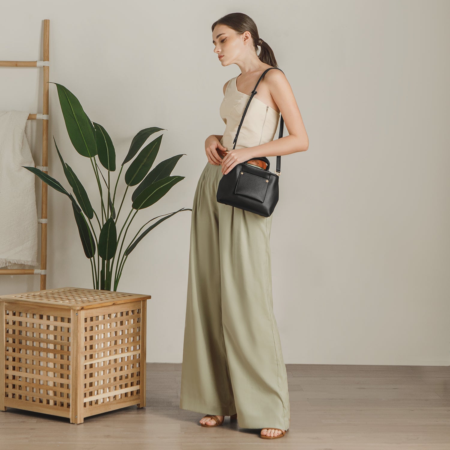 Picola Top Handle Bag - Black