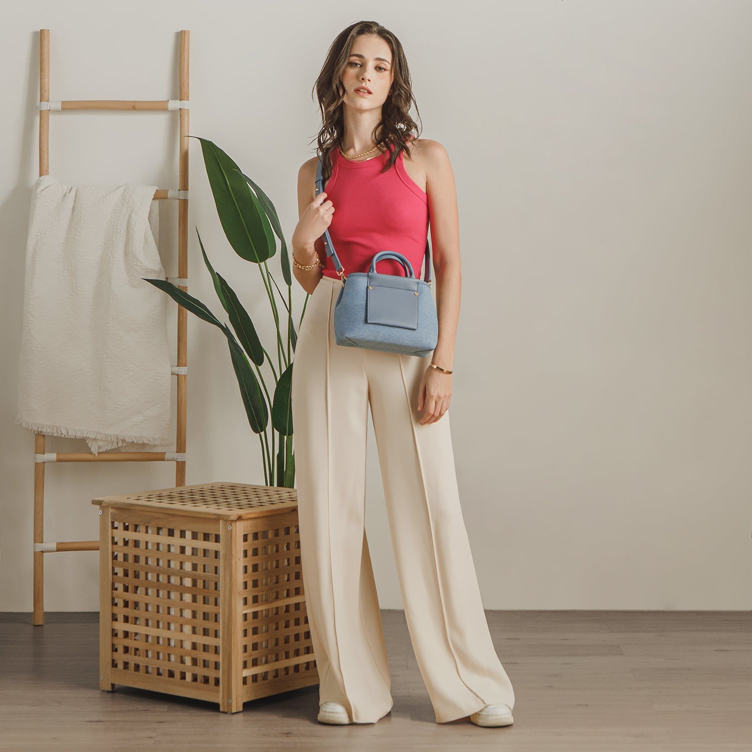 Picola Top Handle Bag Denim - Blue