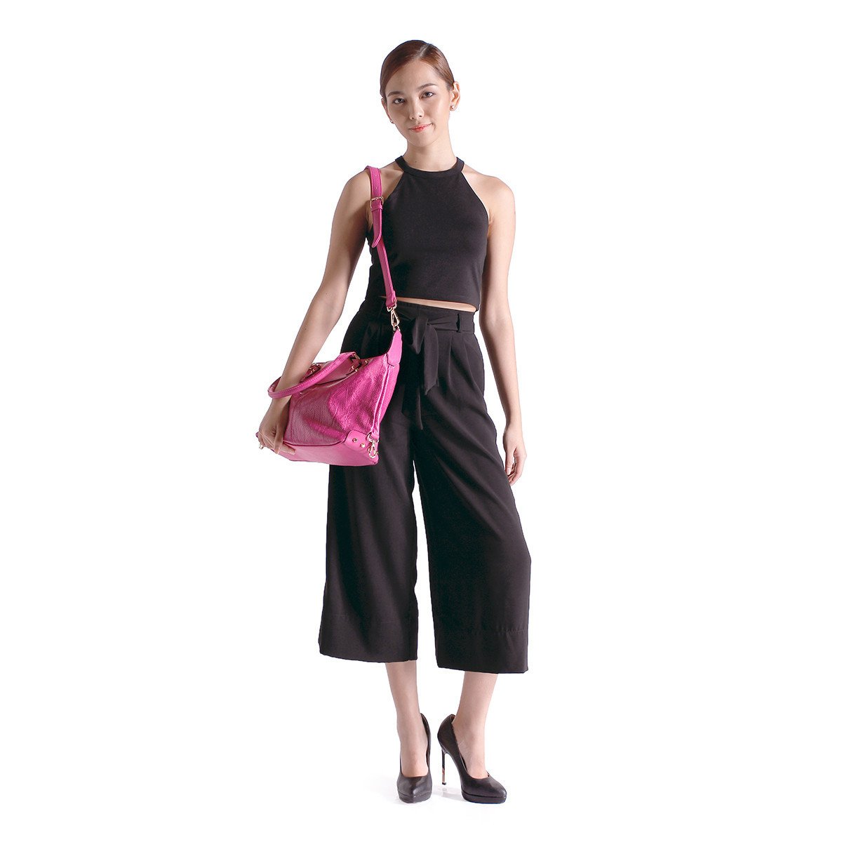 sometime sofina 3 signature mini bag fuchsia m1