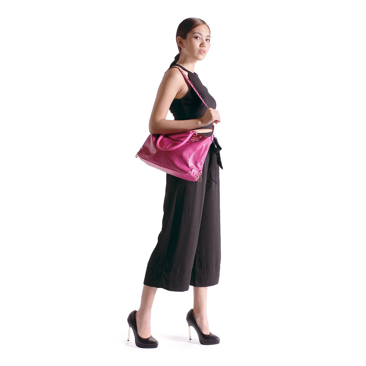 sometime sofina 3 signature mini bag fuchsia m2