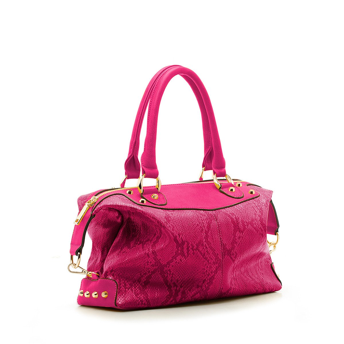 sometime sofina 3 signature mini bag fuchsia perspective