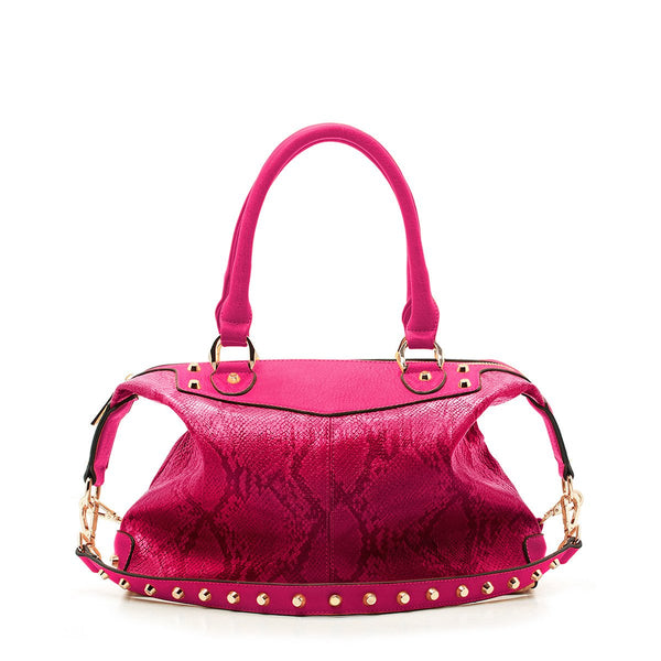 sometime sofina 3 signature mini bag fuchsia front with studs strap