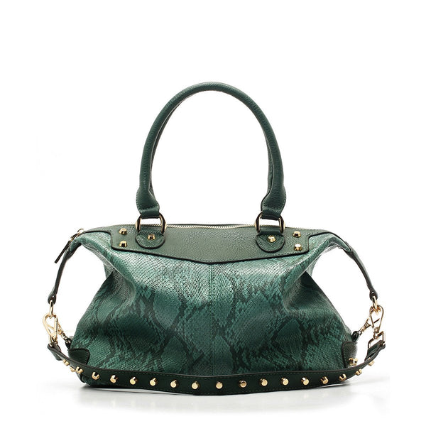sometime sofina 3 signature mini bag green front with studs strap