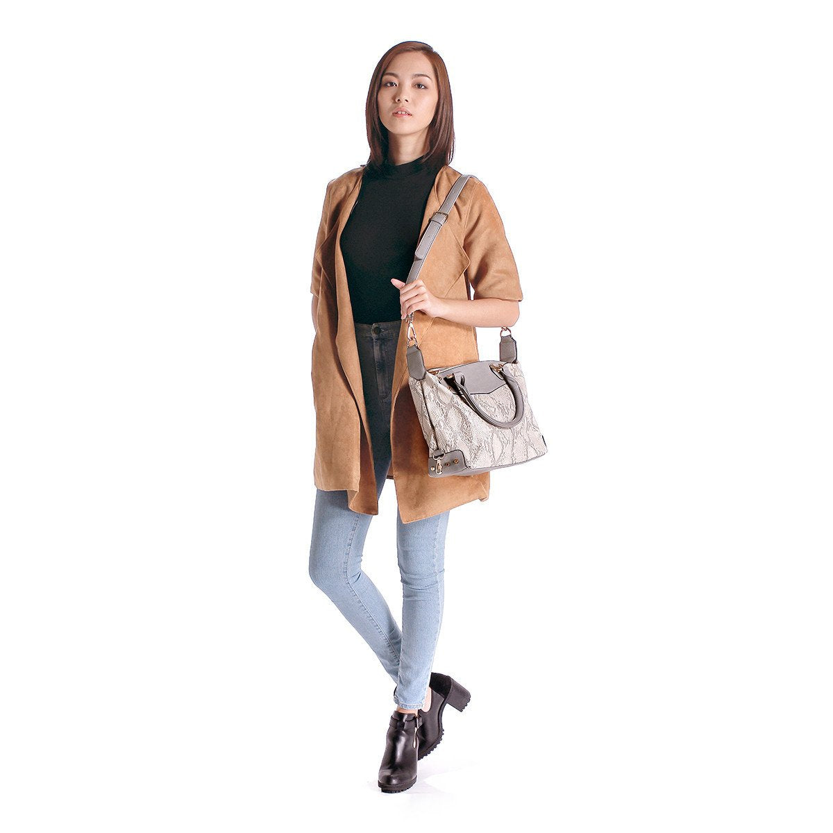 sometime sofina 3 signature mini bag grey m1