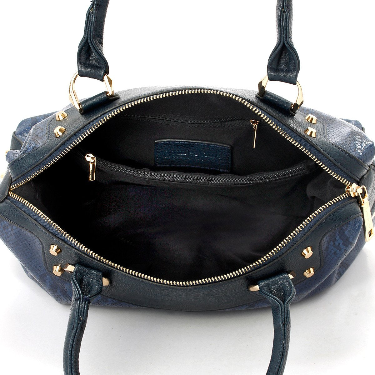 sometime sofina 3 signature mini bag navy inner