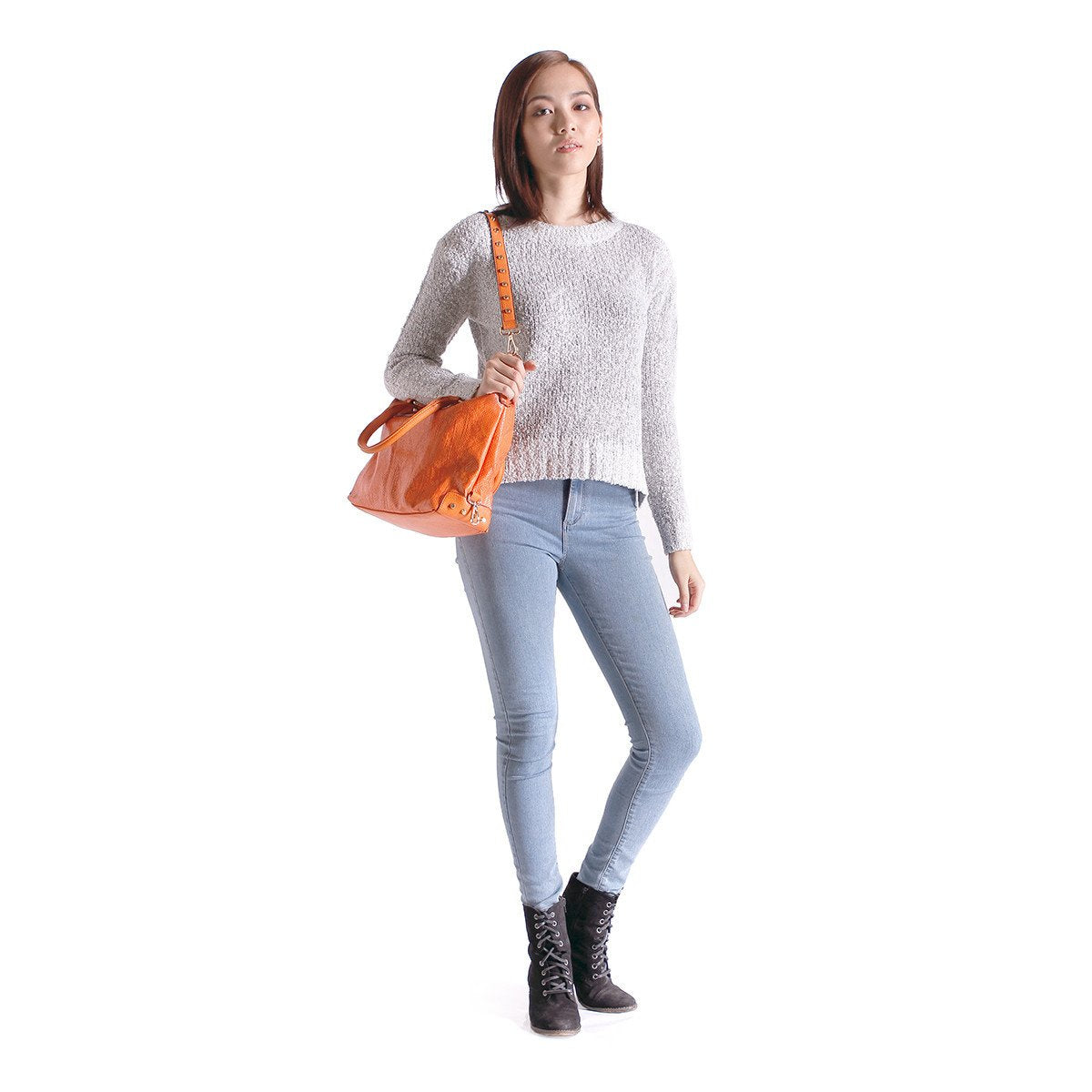 sometime sofina 3 signature mini bag orange m2