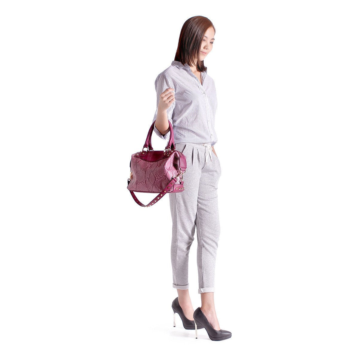 sometime sofina 3 signature mini bag purple m2