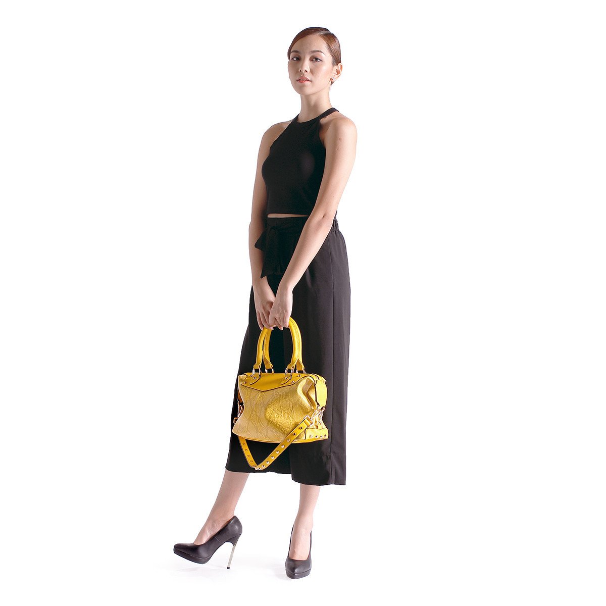 sometime sofina 3 signature mini bag yellow m1