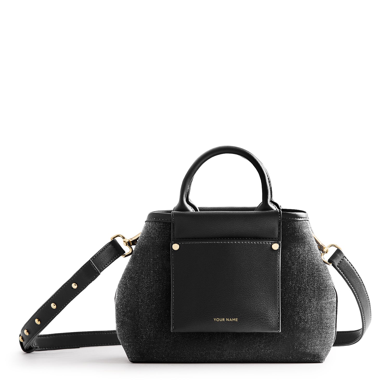 Picola Top Handle Bag Denim - Black