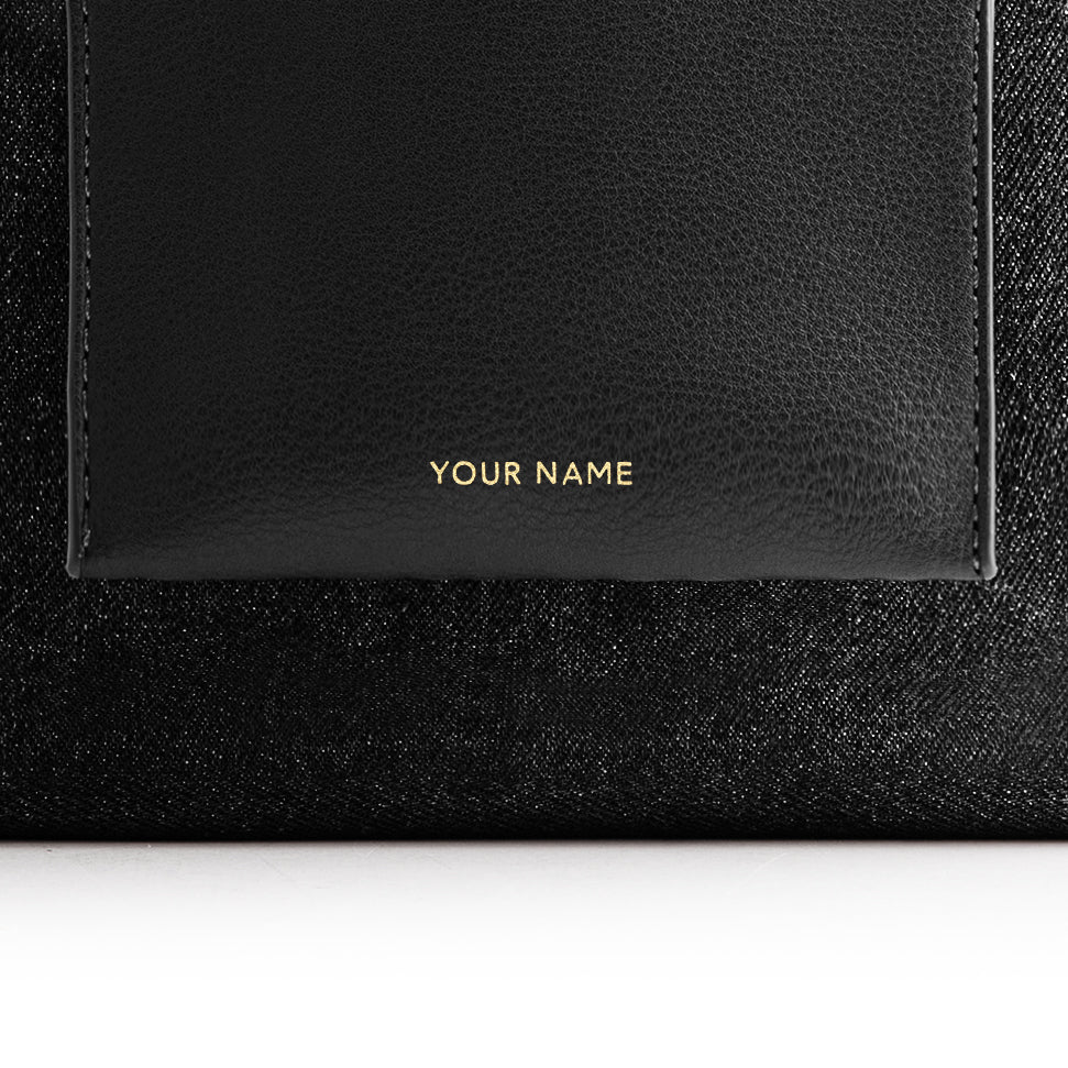 Picola Top Handle Bag Denim - Black