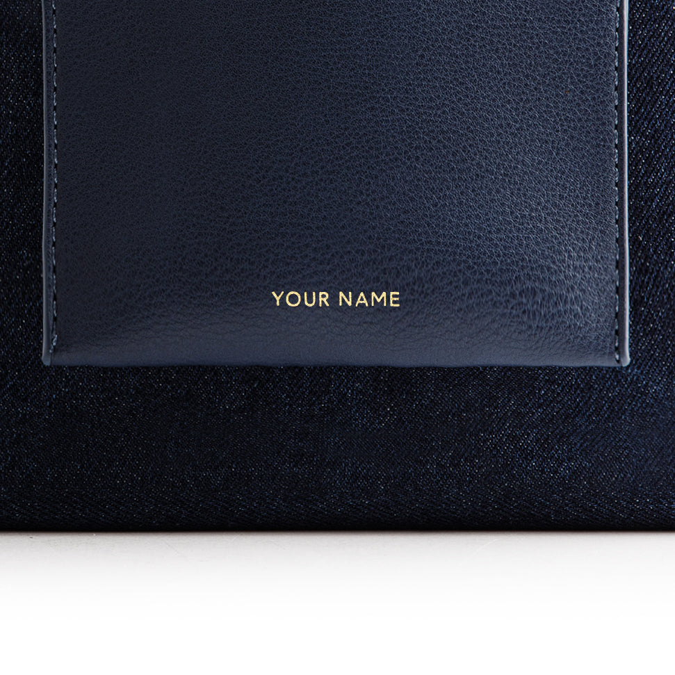 Picola Top Handle Bag Denim - Navy