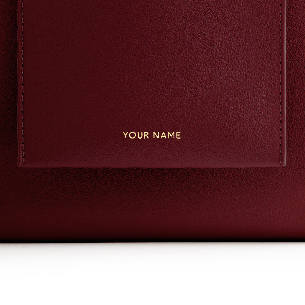 Picola Top Handle Bag - Maroon