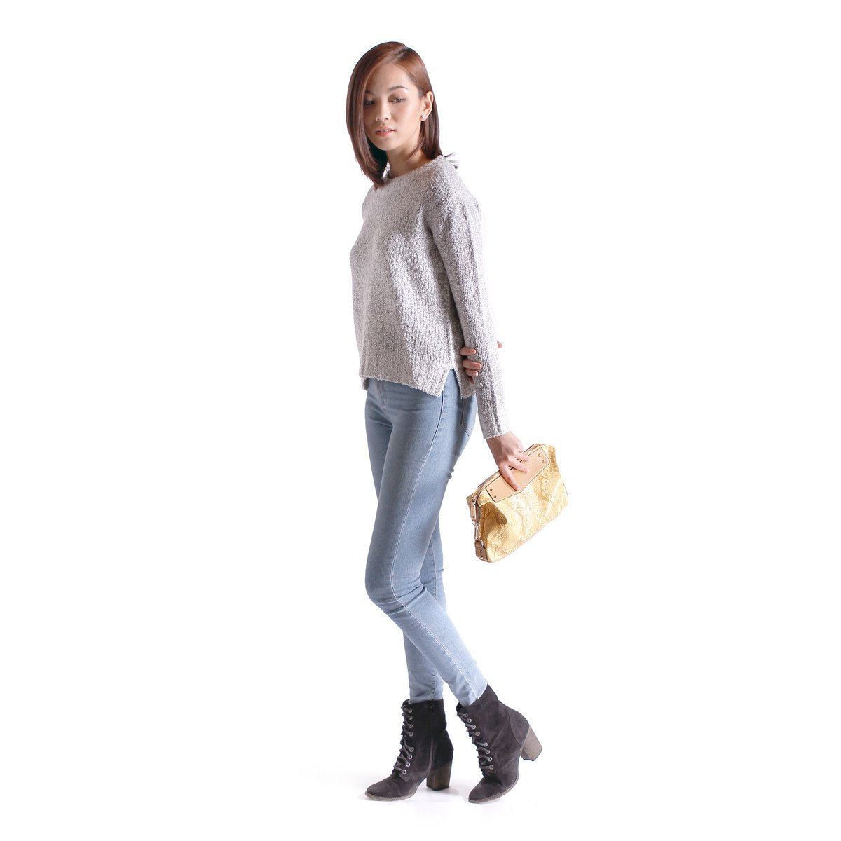 sometime sofina 3 signature clutch bag buff m2