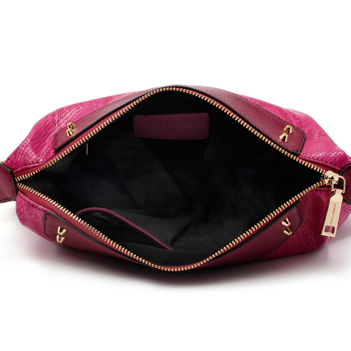 sometime sofina 3 signature clutch bag fuchsia inner