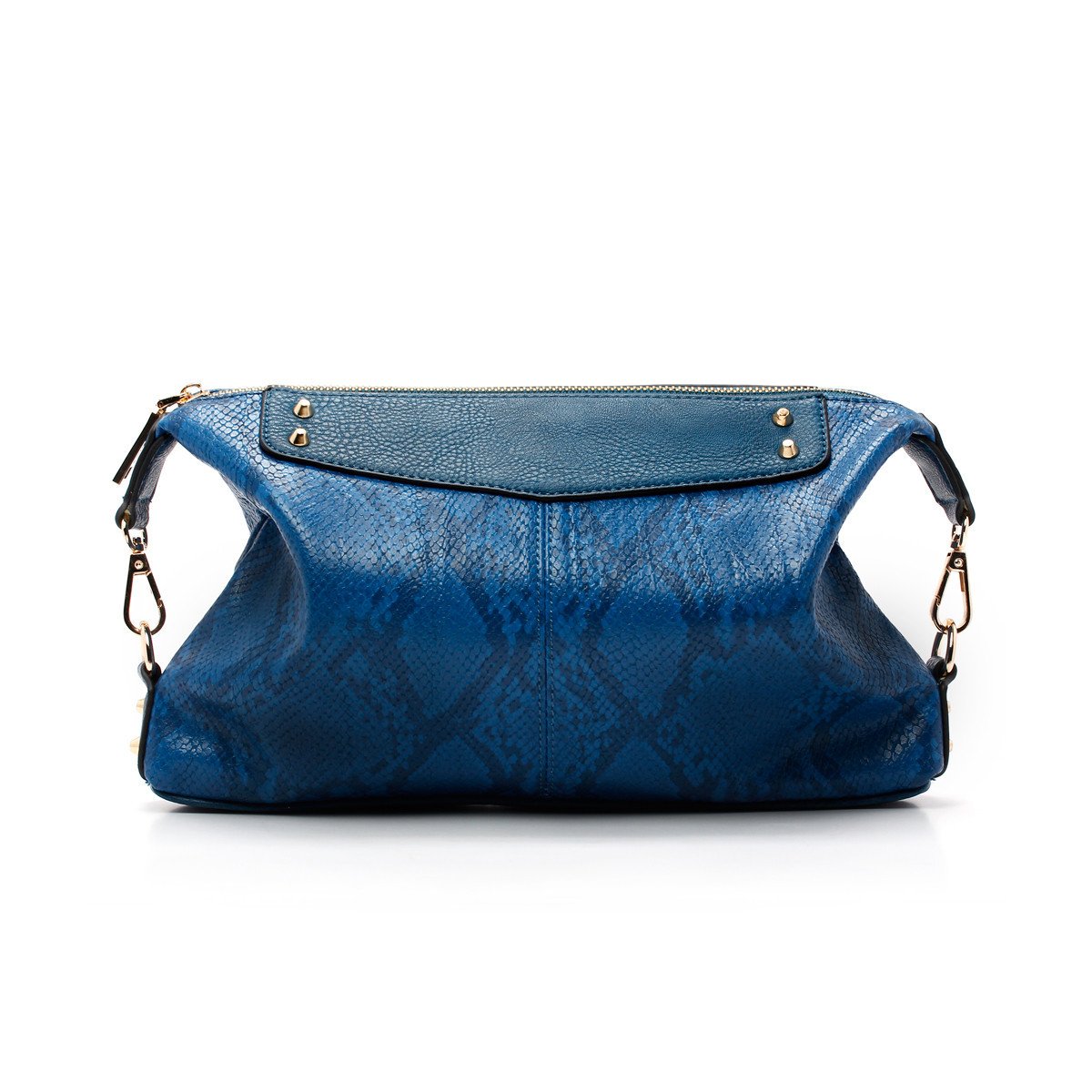 sometime sofina 3 signature clutch bag sapphire front