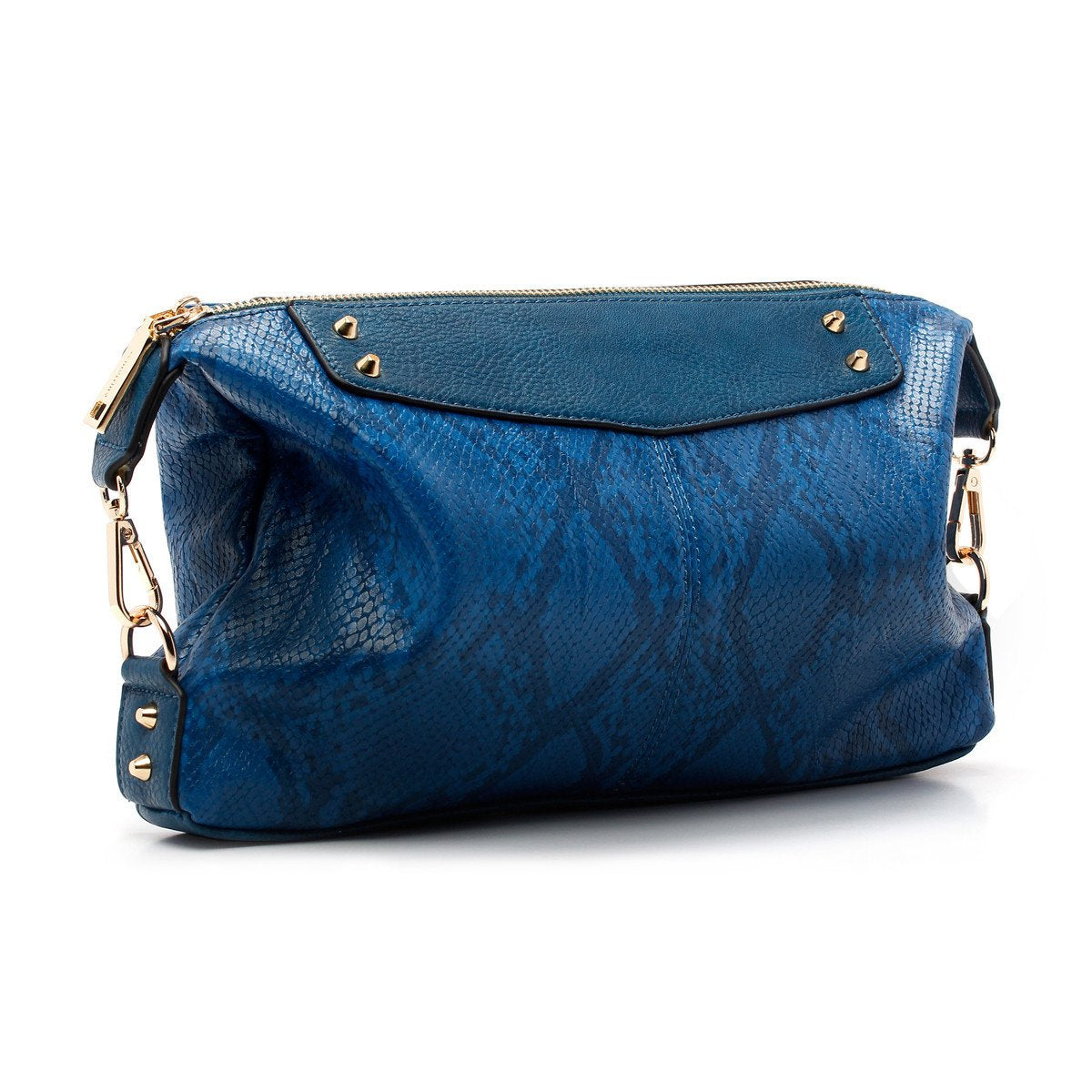 sometime sofina 3 signature clutch bag sapphire perspective