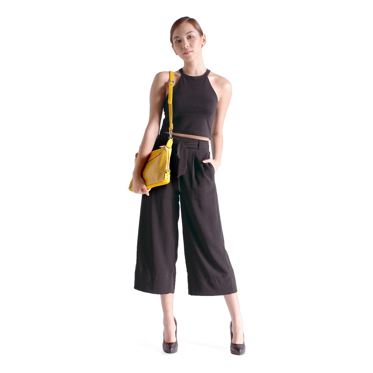 sometime sofina 3 signature clutch bag yellow m1