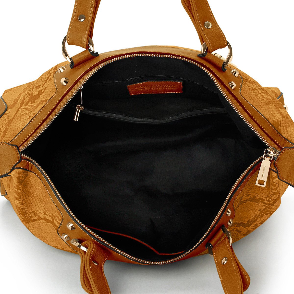 sometime sofina 3 signature bag brown inner