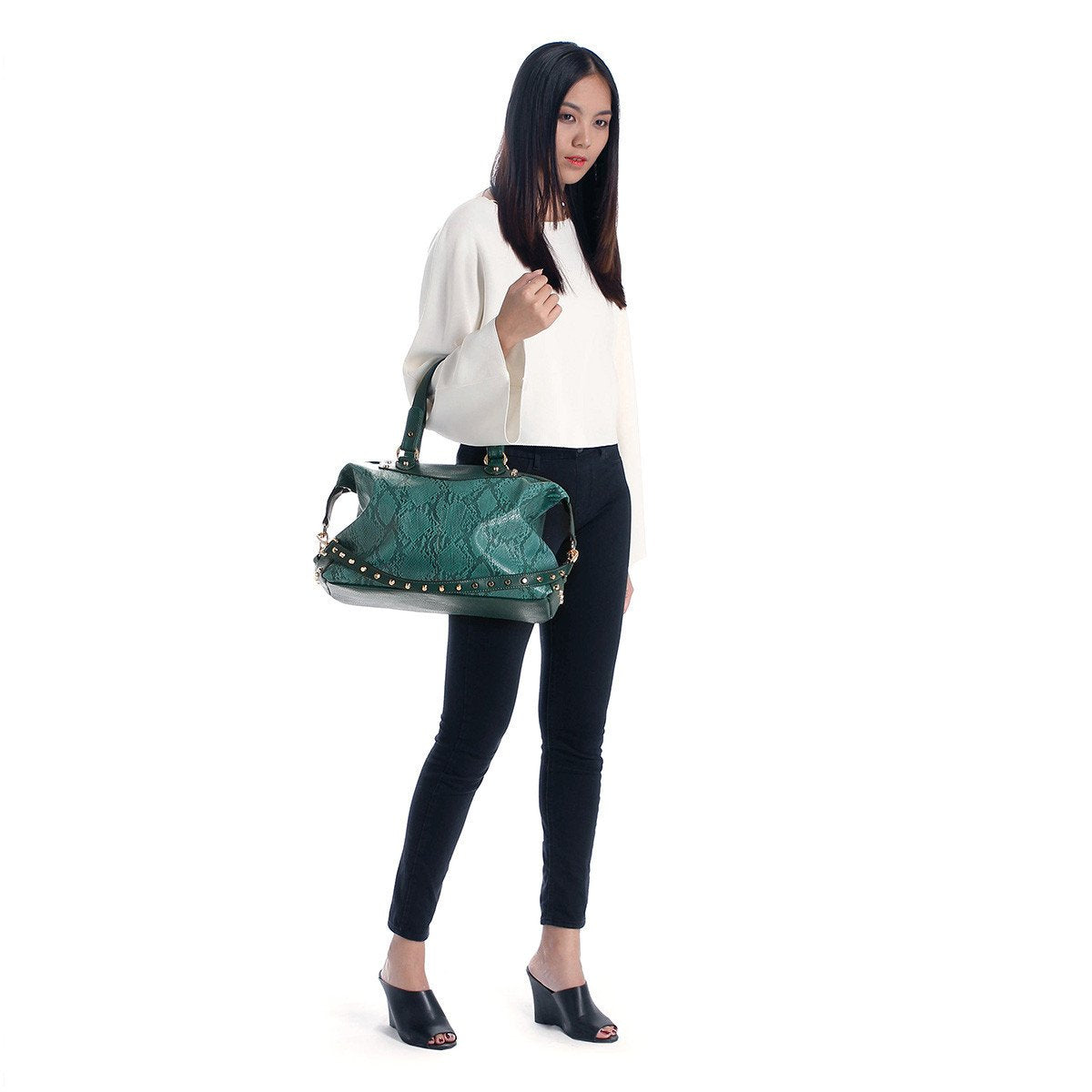 sometime sofina 3 signature bag green m1