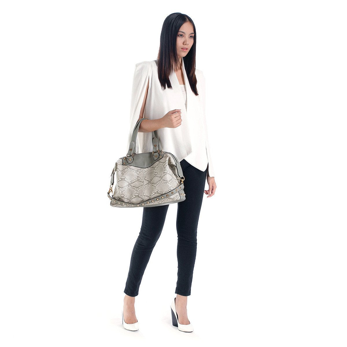 sometime sofina 3 signature bag grey m1