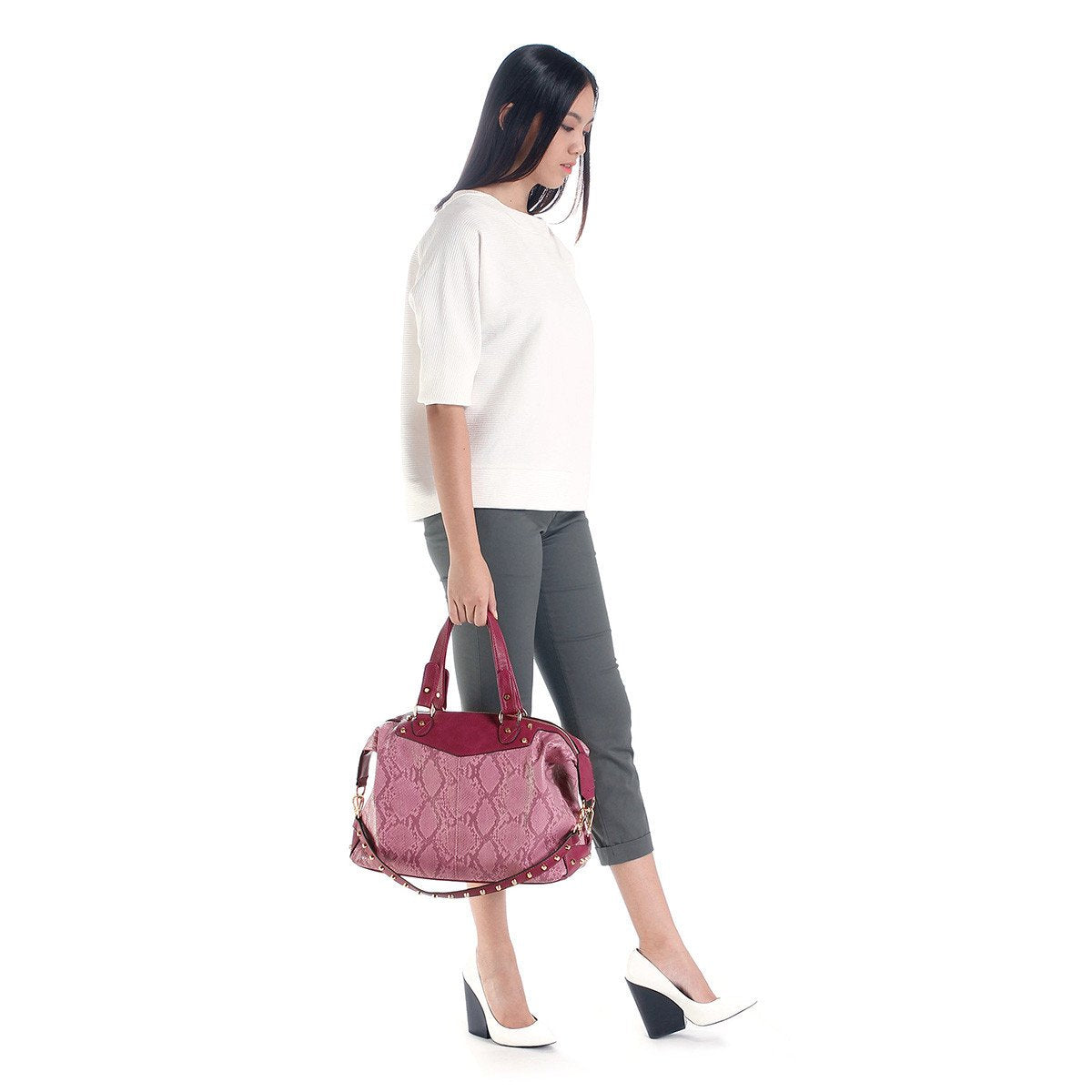 sometime sofina 3 signature bag purple m1