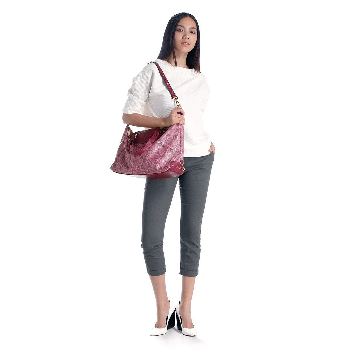 sometime sofina 3 signature bag purple m2